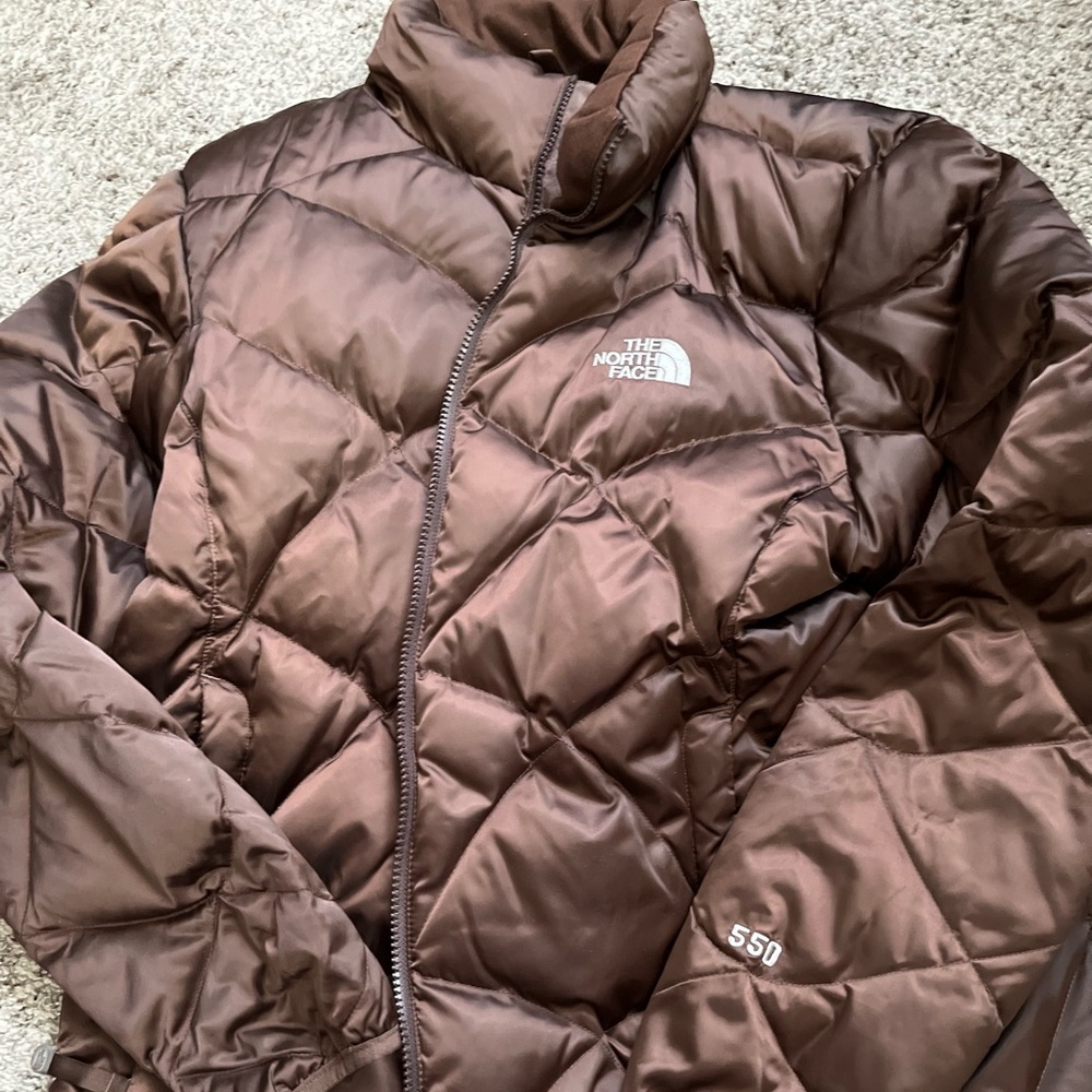 The North Face | Chocolate Brown 550 Goose Down Puffer Coat Sise XL EUC